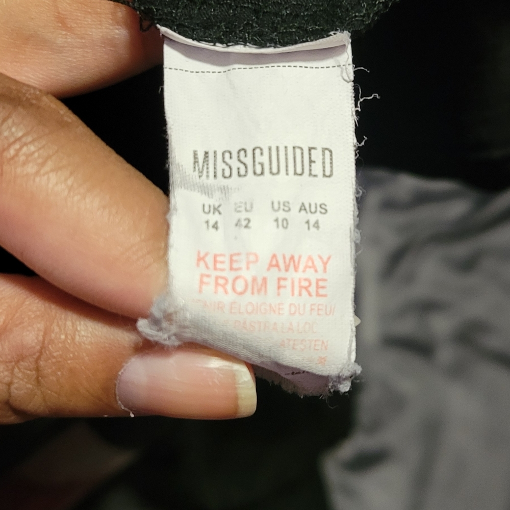 Playboy x Missguided Shirt Dress sz US10 - Picture 2 of 5